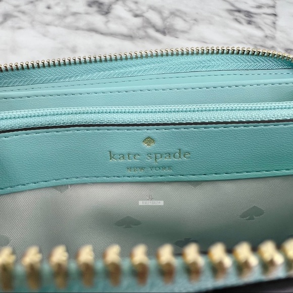 Kate Spade Pool Float Reversible Tote & Large Continental Wallet - Picture 15 of 16